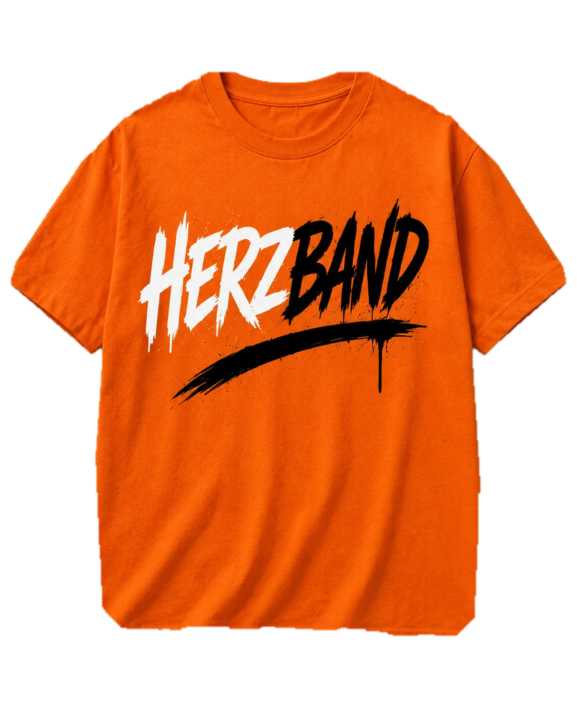 HERBANDZ tee in Orange, front view